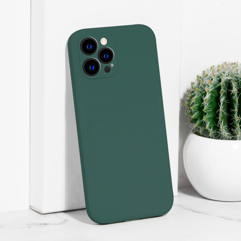 Apple iPhone 12 Pro Max Liquid Silicone Premium Protective Case iPhone 12 Pro Max June Trading Pine Green
