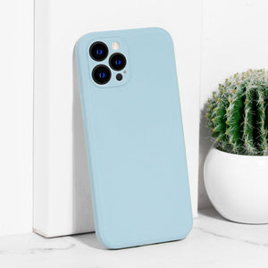 Apple iPhone 12 Pro Max Liquid Silicone Premium Protective Case iPhone 12 Pro Max June Trading Arctic Blue
