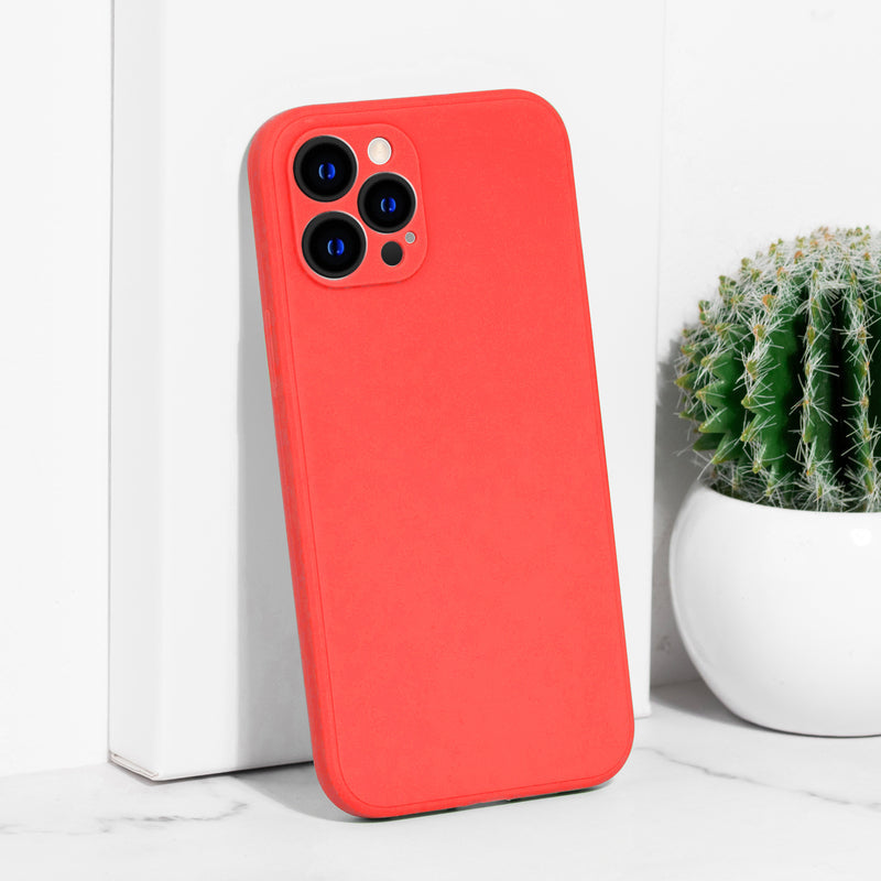 Apple iPhone 12 Pro Max Liquid Silicone Premium Protective Case iPhone 12 Pro Max June Trading Candy Apple Red