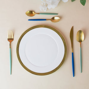 Aurulent Edge Dinner Plate (8 Inches) Starter Plates June Trading