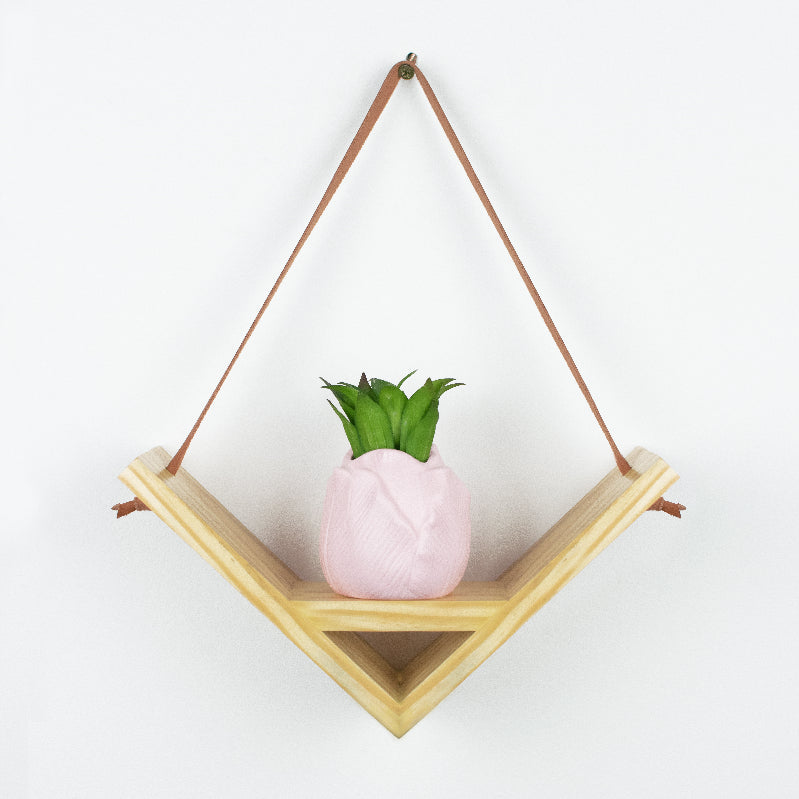 Suave Hanging Wooden Planter Holder Planters June Trading