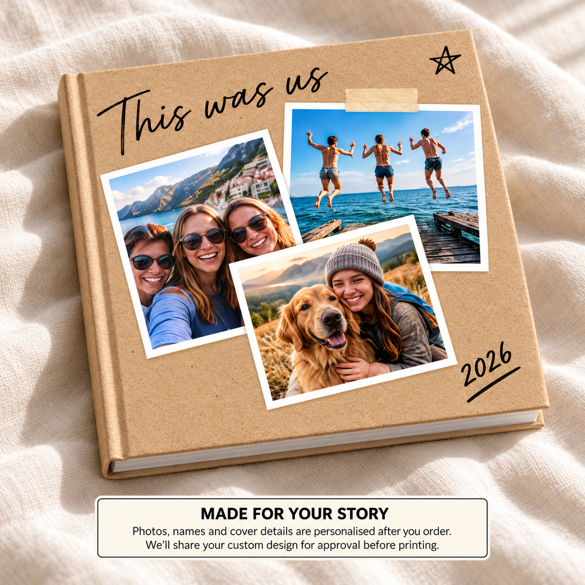 This Was Us — personalised year in review photo book cover