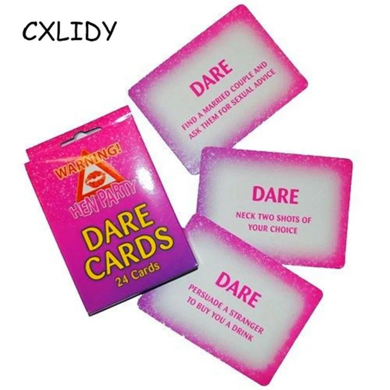 Dare Card Pack Of 24 Pc Party Prop Coral Tree   