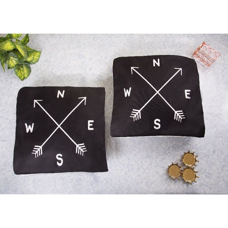 Compass Print Cushion Cover (Set of 2)