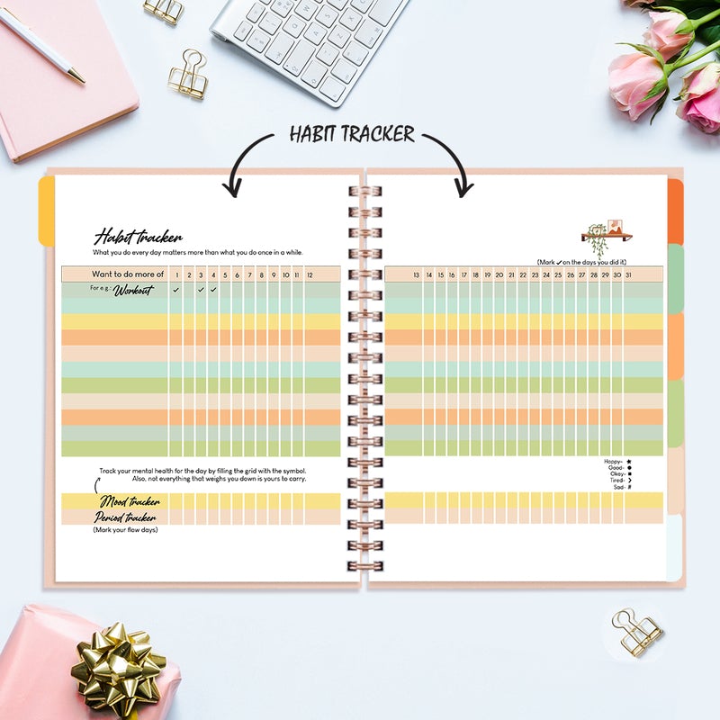 Undated Yearly Planner - Wake Up Beauty, Time To Beast Undated Planners June Trading   