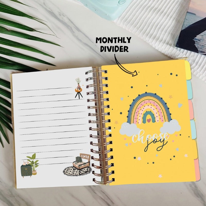 Undated Yearly Planner - Rebel With Cause Undated Planners June Trading   