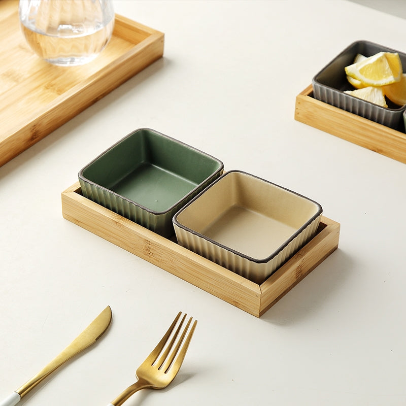Seraphina Crinkle Square Bowl