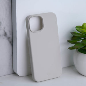 Colour Drop Silicone iPhone 12/12 Pro Case Mobile Phone Cases June Trading Stone Grey  
