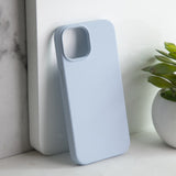 Colour Drop Silicone iPhone 12/12 Pro Case Mobile Phone Cases June Trading Light Blue  