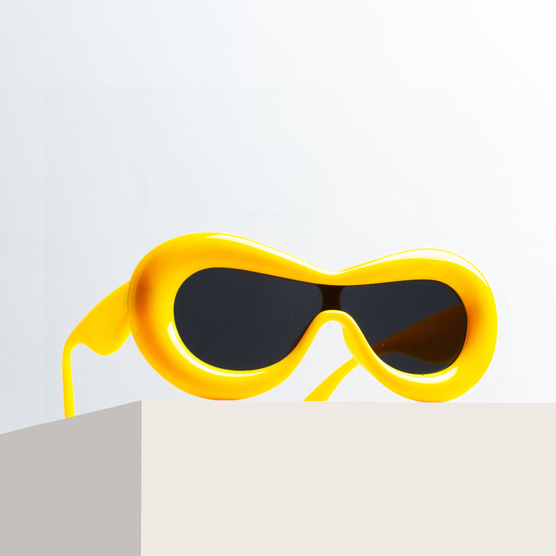 Butter Yellow Groovy Glare Kids' Sunglasses
