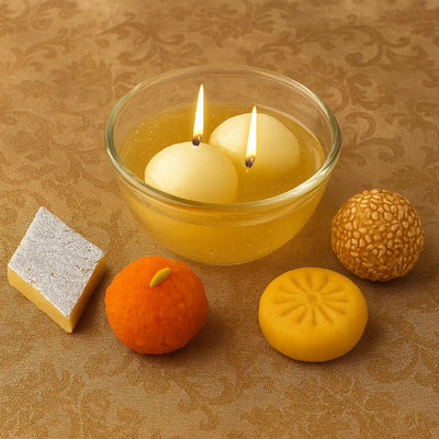 Rasgulla Candle