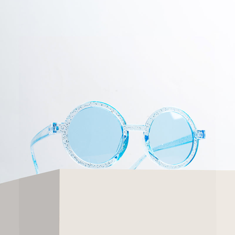 Aqua Color Pop Circles Kids' Sunglasses