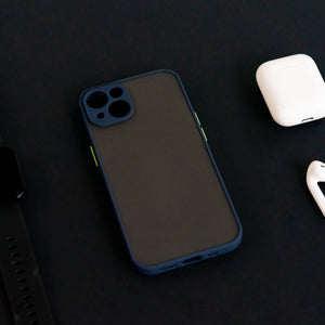 Acrylic Edge With Frosted Back Apple iPhone 13 Cover iPhone 13 June Trading Midnight Blue  