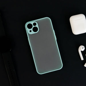 Acrylic Edge With Frosted Back Apple iPhone 13 Cover iPhone 13 June Trading Baby Blue  
