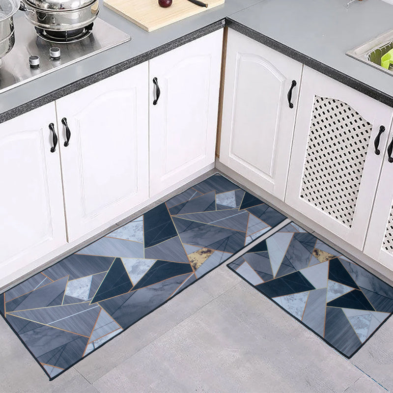 Classy Scattered Triangles Kitchen Mats (Set of 2)