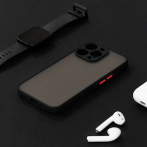 Acrylic Edge With Frosted Back Apple iPhone 13 Pro Cover iPhone 13 Pro June Trading Onyx Black  
