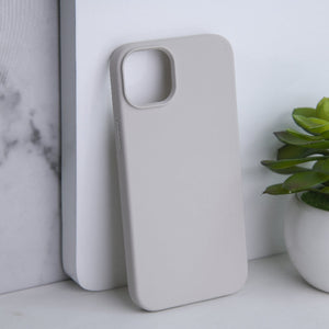 Colour Drop Silicone iPhone 14 Plus Case Mobile Phone Cases June Trading Slate Grey  