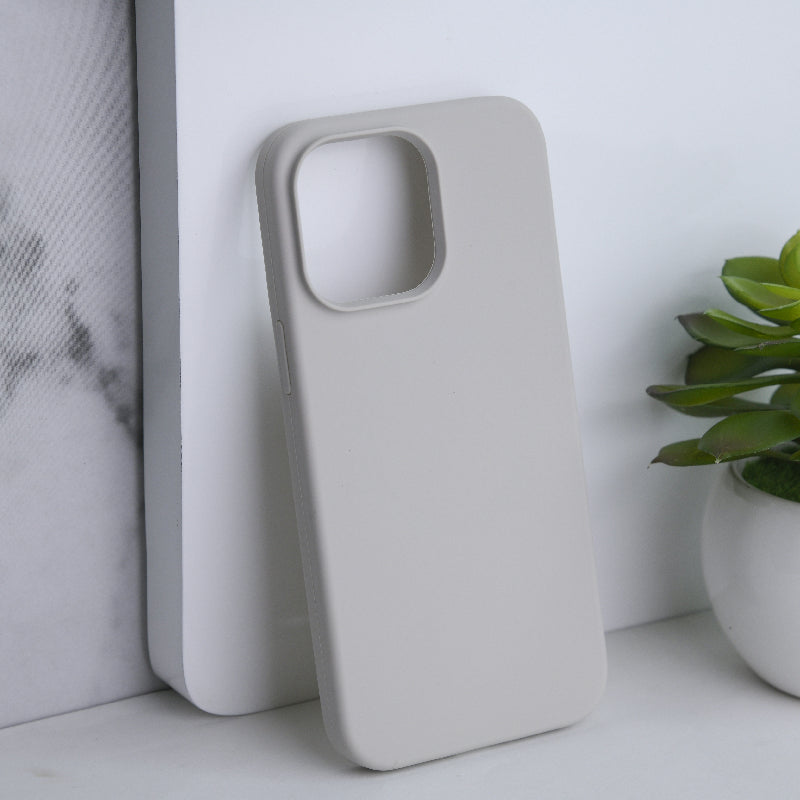 Colour Drop Silicone iPhone 14 Pro Max Case Mobile Phone Cases June Trading Slate Grey  
