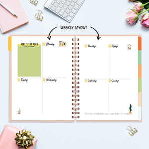 Undated Yearly Planner - Wake Up Beauty, Time To Beast Undated Planners June Trading   