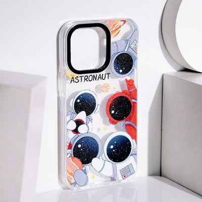 Astronaut Groupfie Anti-Shock Clear iPhone Cover Mobile Phone Cases June Trading   