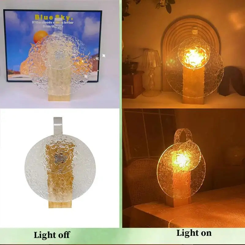 Water Wave LED Rotation Ambient Night Light