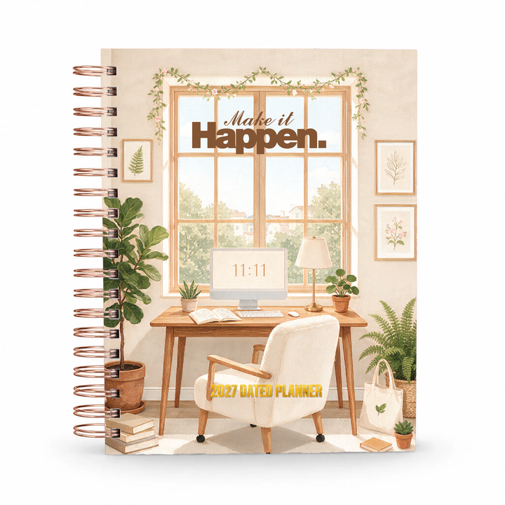 Make This Happen 2027 dated planner cover