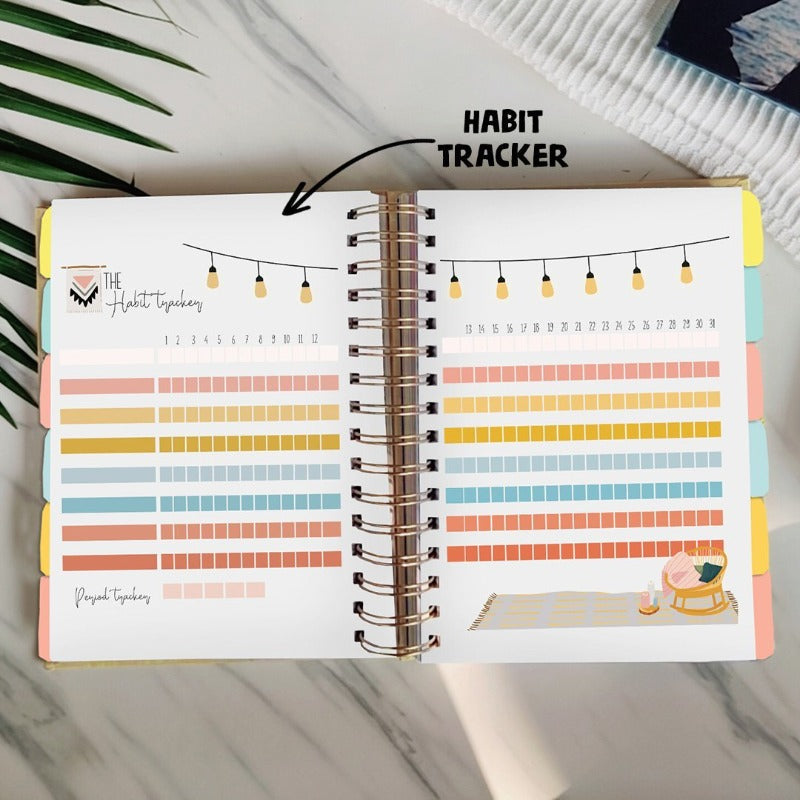 Undated Yearly Planner - Rebel With Cause Undated Planners June Trading   