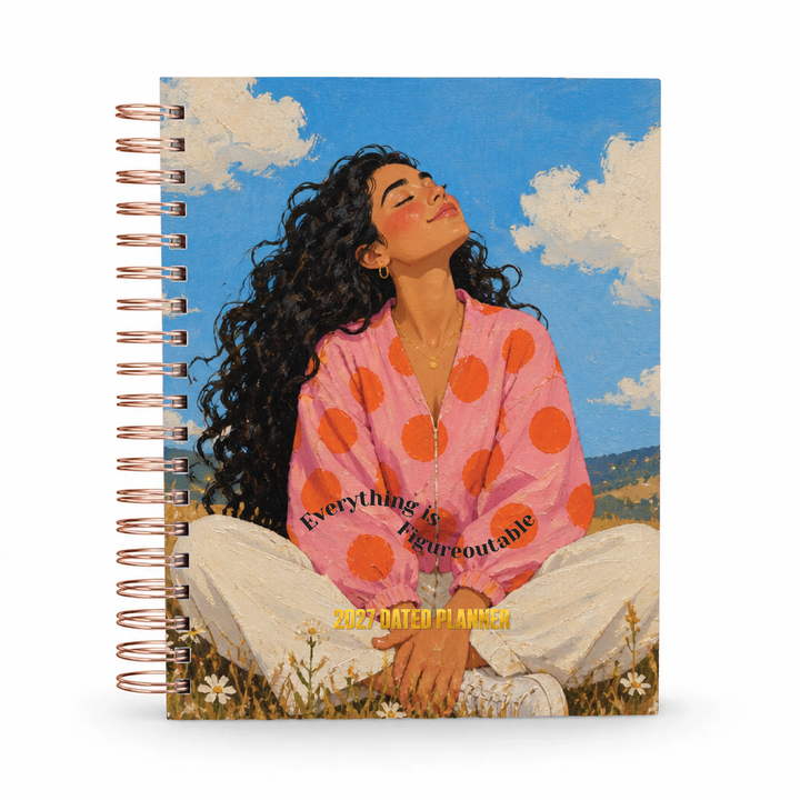 Everything Is Figureoutable 2027 dated planner cover