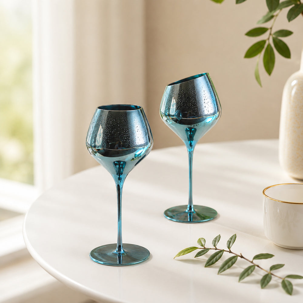 Sterling Aqua Echo Wine Glass