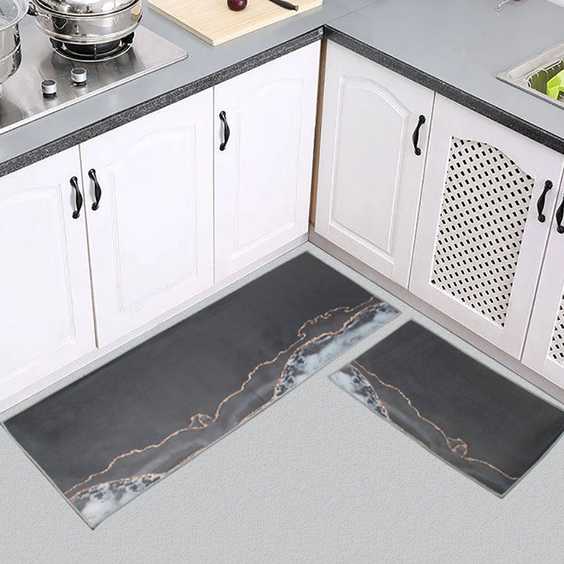 Stone Grey Kitchen Mat (Set of 2)