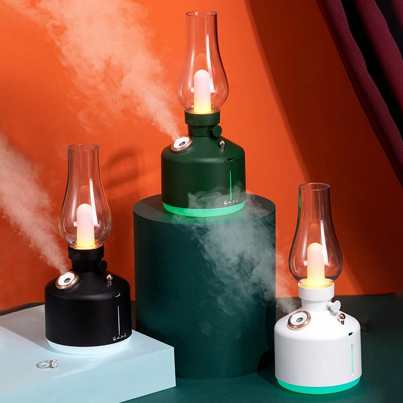 Vintage Humidifier Aromatherapy Diffuser with LED Light