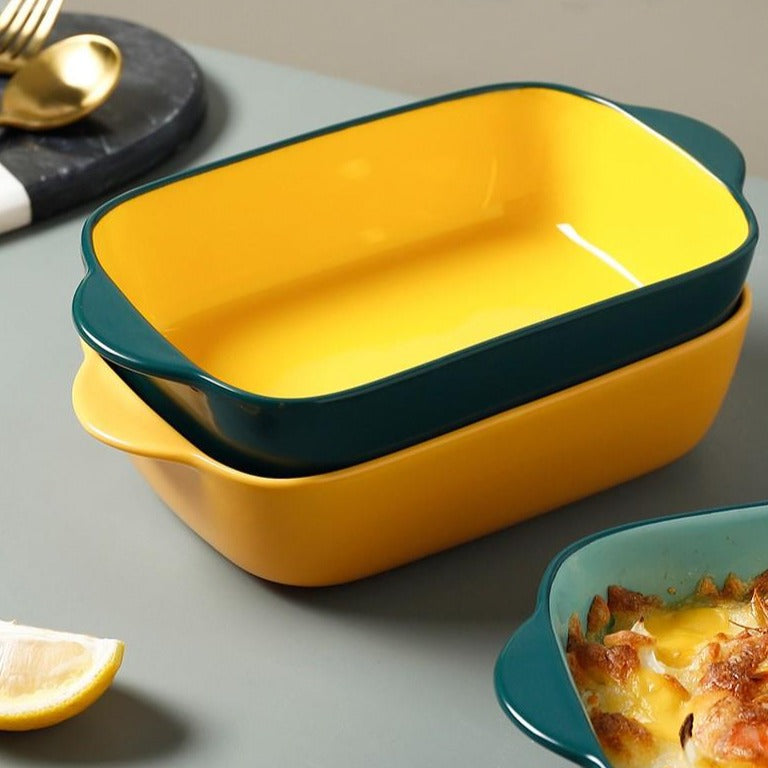 Baking Tray Tray June Trading Emerald and Yellow  