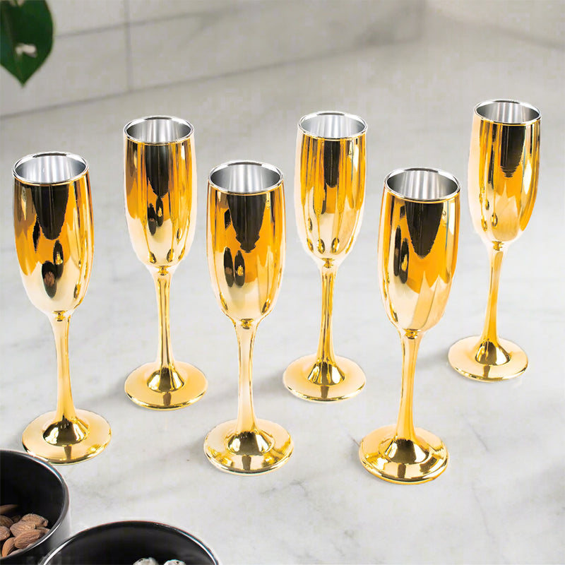 Golden Luxe Flute Champagne Glass