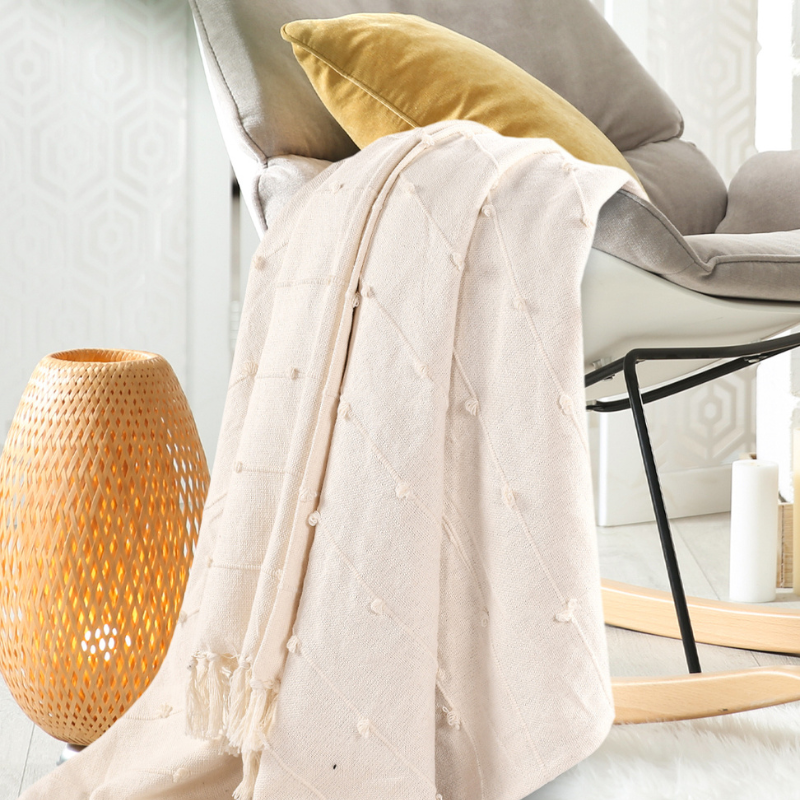 Bohemian Tassels Throw Blanket