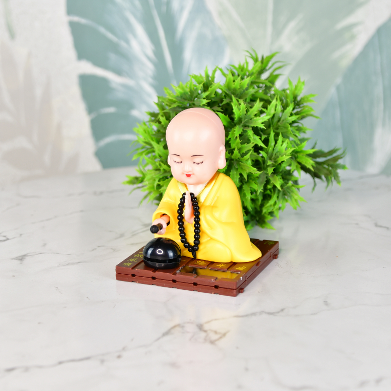 Sowpeace Solar Monk Buddha Figurine