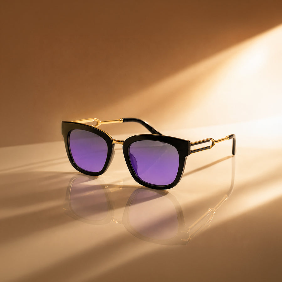 Slay It Midnight Tones Mirror Sunglass