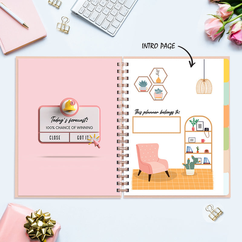 Shine Like The Whole Universe Is Yours - Undated Yearly Planner