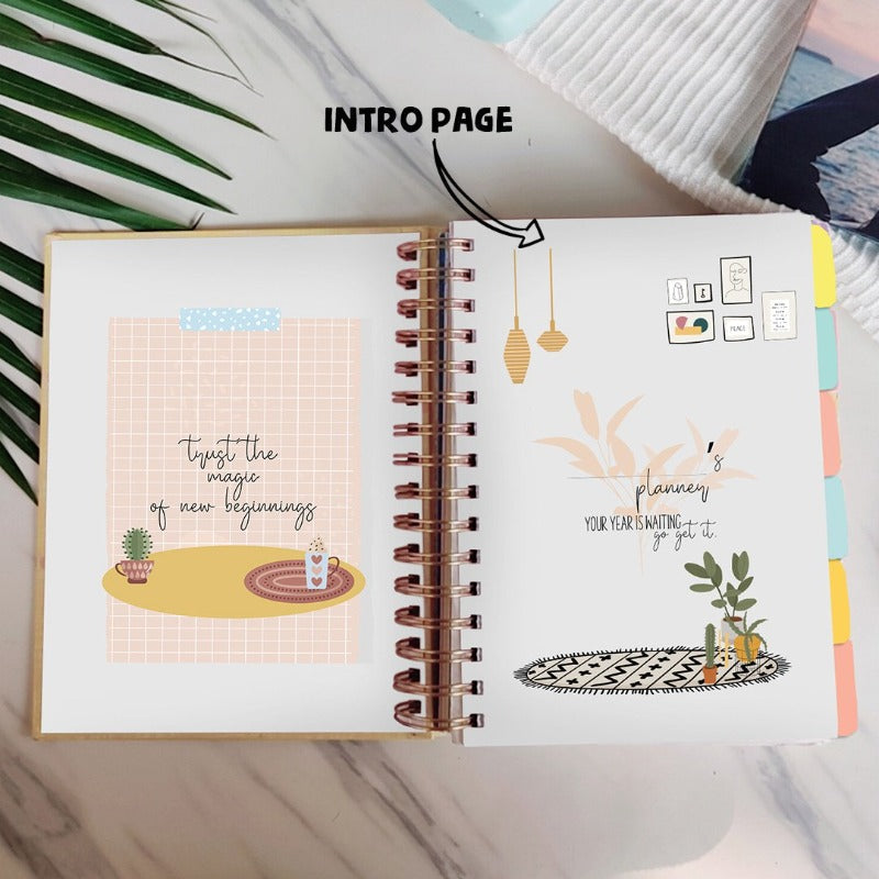 Undated Yearly Planner - Rebel With Cause Undated Planners June Trading   