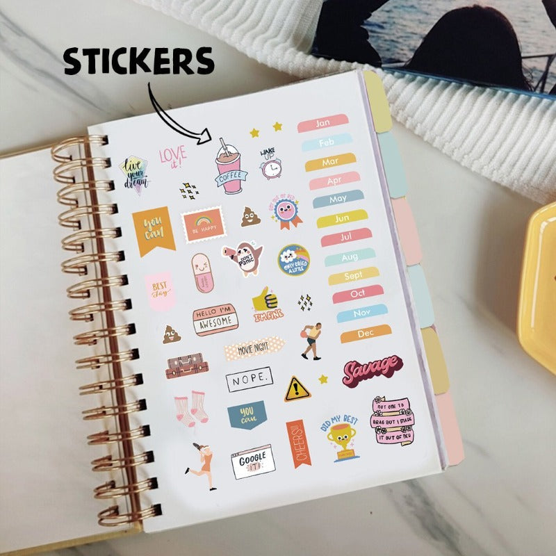 Undated Yearly Planner - Rebel With Cause Undated Planners June Trading   