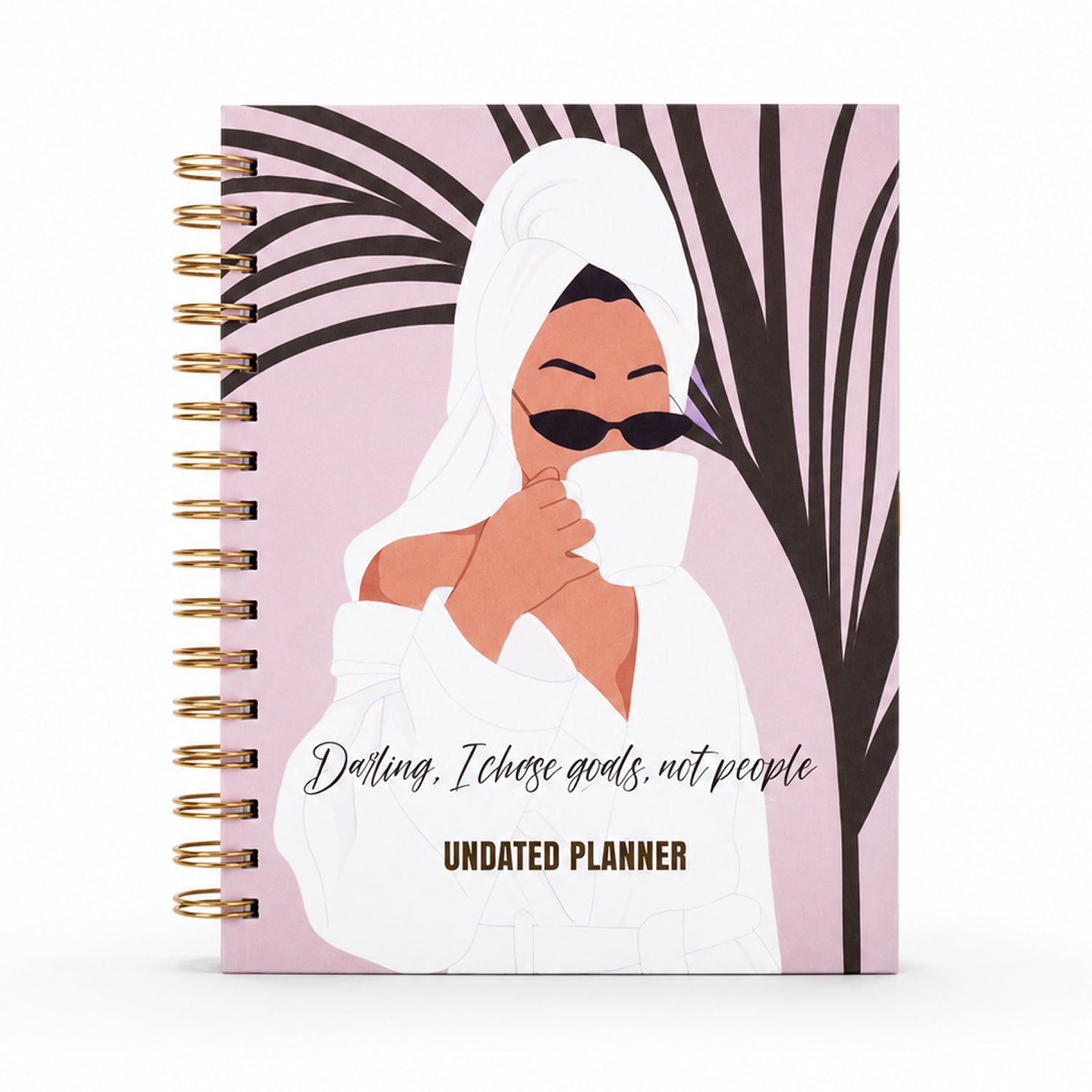 Undated Yearly Planner - Darling, I Choose Goals + Ultimate Sticker Book