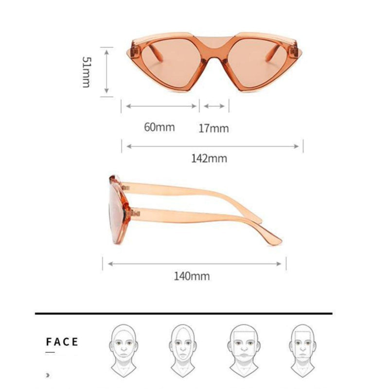 Angular Peach Pink Tint Spy Sunglass Eyewear June Trading   