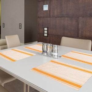 Ardea Grey Table Mats Set | 6 Pcs Tablemat The June Shop   