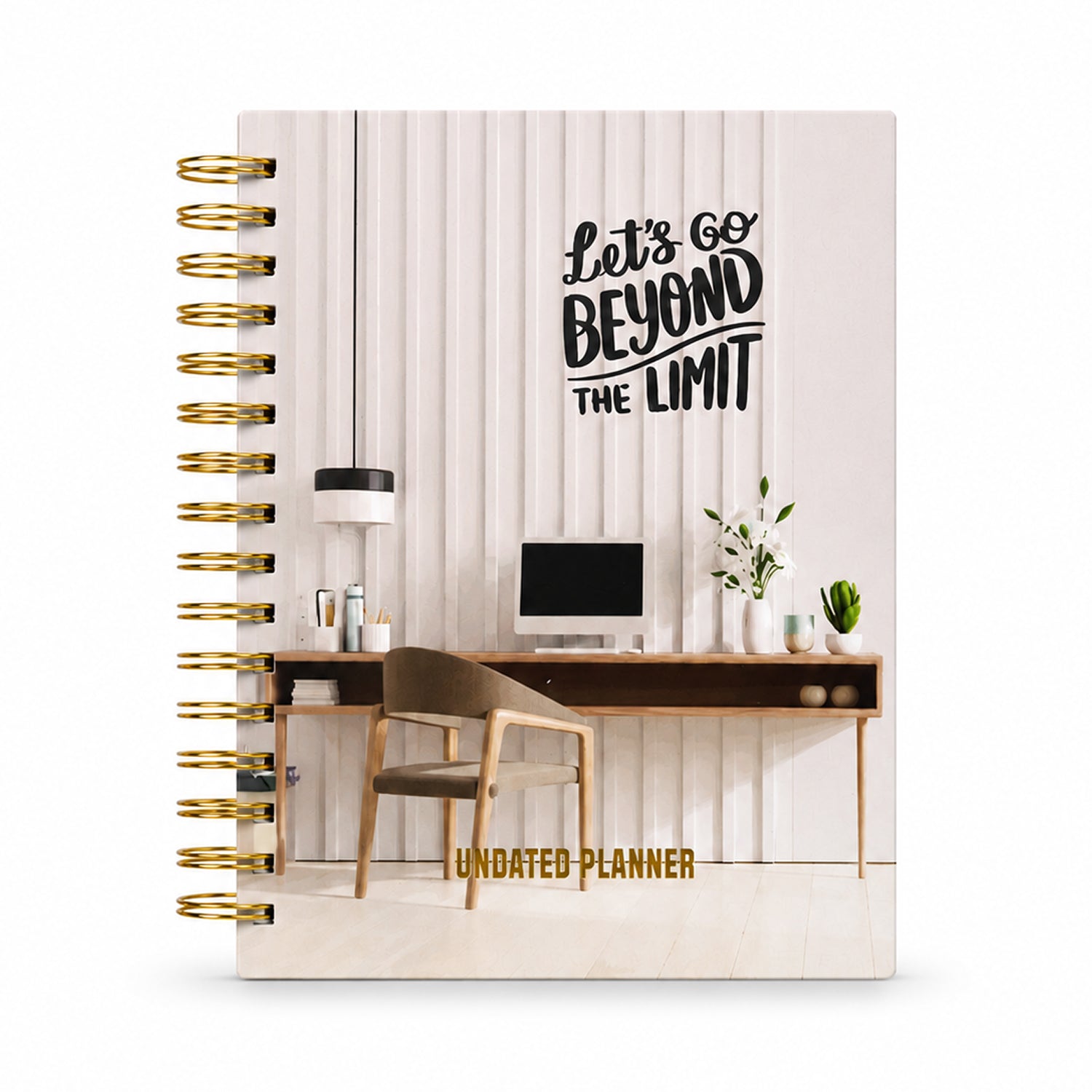 Undated Yearly Planner - Let's Go Beyond The Limit