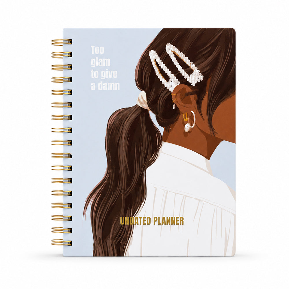 Too Glam To Give A Damn — Undated Planner + Ultimate Sticker Book