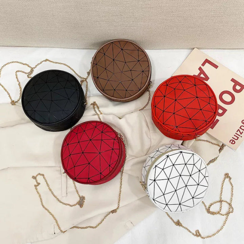 Round Geometric Sling Bag
