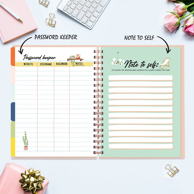 Undated Yearly Planner - Wake Up Beauty, Time To Beast Undated Planners June Trading   