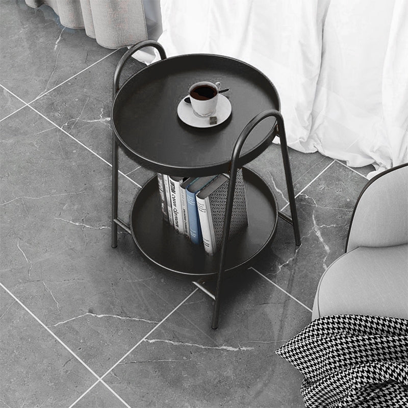 Luxe Deco Black 2-Tier End Table Smart Furniture June Trading   