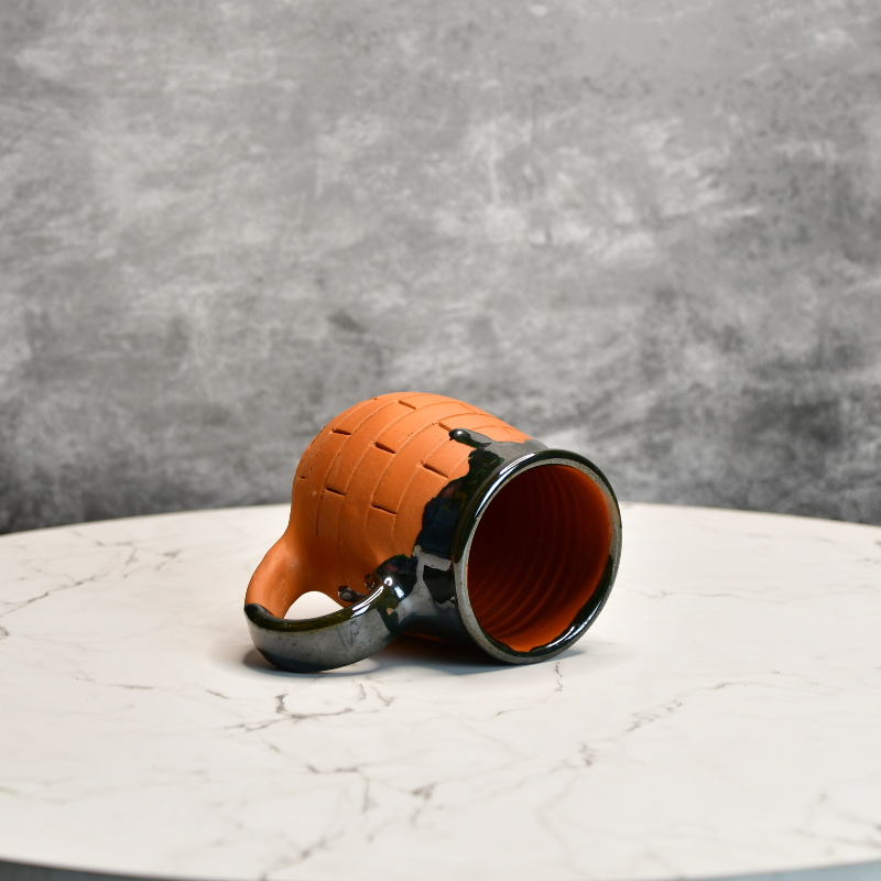 Terracotta Coffee Mug – Classic Shape (Set of 2)