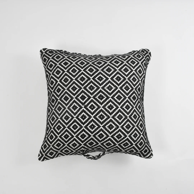 Black And White Floor Cushion