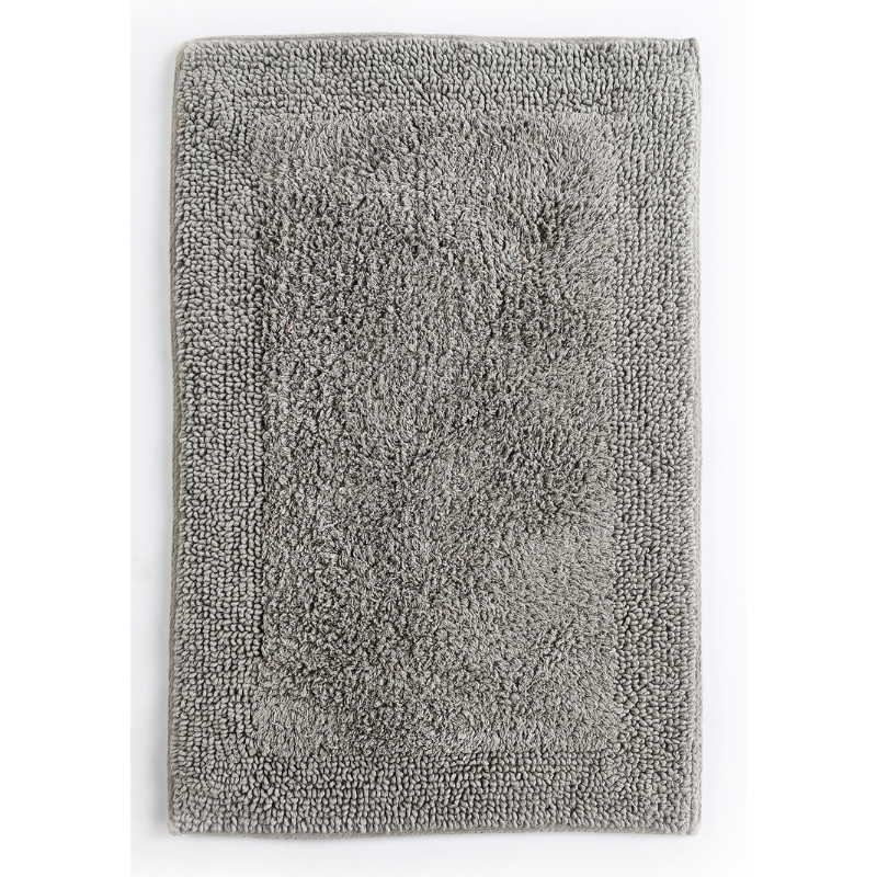 Reversible Tufted Bathroom Rug (Grey)